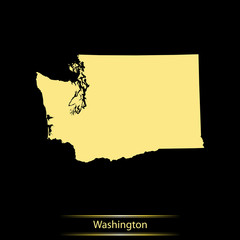 map of Washington