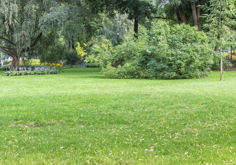 Obraz premium Bernardine Gardens park in the center of Vilnius