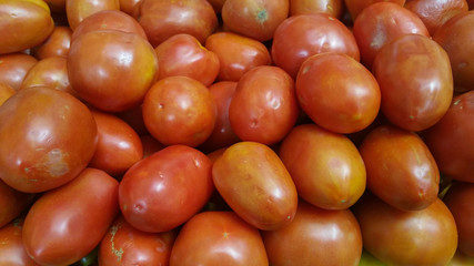 Photo of ripe red tomatoes