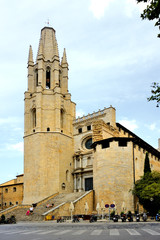 Fototapeta na wymiar Girona Cathedral, Spain