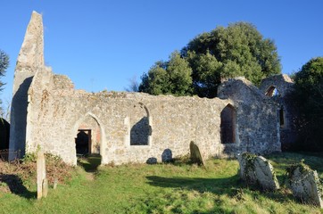 Ruined English Norman Church