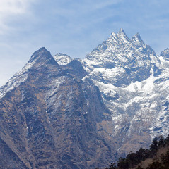 South wall of the peak Ama Dablam - Nepal, Himalayas