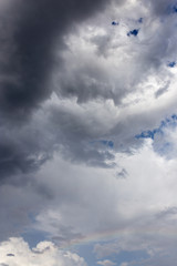 clouds in the sky as the background