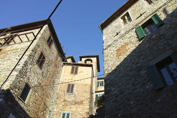 detail of passignano in trasimeno lake