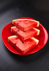 Fresh sliced watermelon