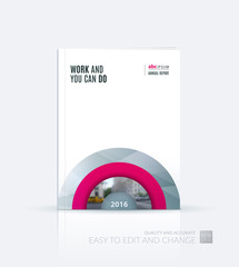 Fototapeta premium Business vector. Brochure template layout, cover design annual r