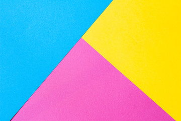 Colored paper in a geometric flat composition.