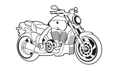 Naklejka premium motorcycle