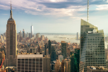 NEW YORK CITY: Observers view Midtown from Top of the Rock Rockefeller center. Manhattan is often described as the cultural and financial capital of the world.