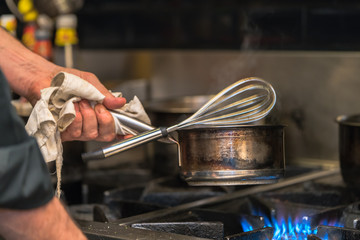 Chef preparing food
