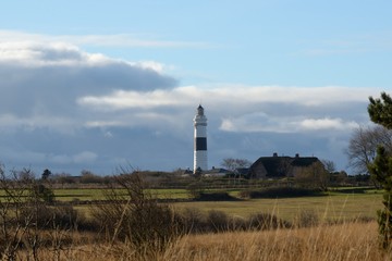 Leuchtturm Kampen und Heidelandschaft