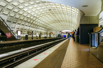Interior View of an Underground Station 
