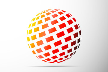 Abstract vector logo ball,