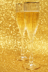 Glasses of champagne