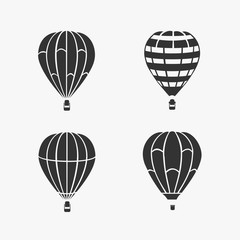 Naklejka premium Balloon Flying Vector Set