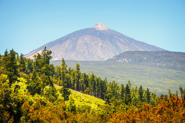 View of  El Teide Volcano in Tenerife, Canary Islands, Spain