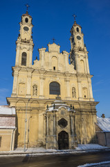 Fototapeta na wymiar Catholic church of the Ascension, Vilnius. Lithuania