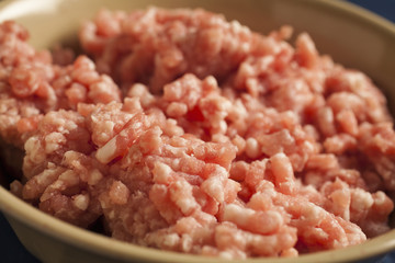 a bowl of ground pork