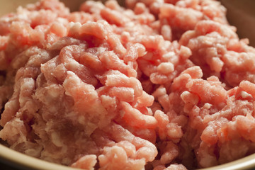 a bowl of ground pork