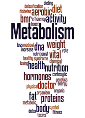 Metabolism, word cloud concept 6