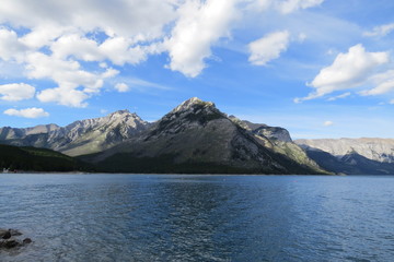 Photography: Beautiful landscape with a lake and clouds. Banff, Alberta, Canada.