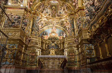 Fototapeta na wymiar Altarpiece of the Virgin Colls (San Lorenzo de Morunys)
