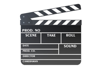 Clapperboard, 3D rendering