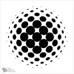 Vector Background #Halftone Circle Pattern