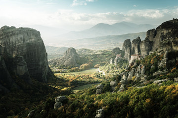 Fototapeta na wymiar Meteora monasteries in Greece