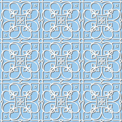 Vector white paper seamless pattern.