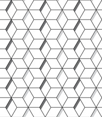 Seamless abstract hexagonal pattern background.