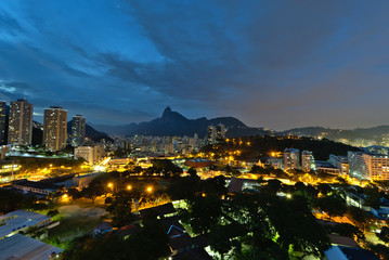 Rio de Janeiro cityscape at night