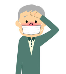 体調不良のシニア