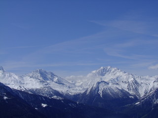 Fototapeta na wymiar Bergkette im Wallis