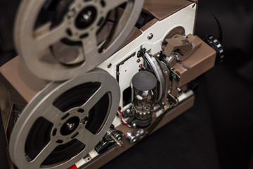 Naklejka premium Vintage film projector