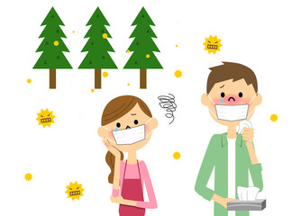 花粉症のカップル