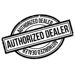Authorized Dealer rubber stamp. Grunge design with dust scratches. Effects can be easily removed for a clean, crisp look. Color is easily changed.