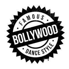 Famous dance style, bollywood stamp. Grunge design with dust scratches. Effects can be easily removed for a clean, crisp look. Color is easily changed.
