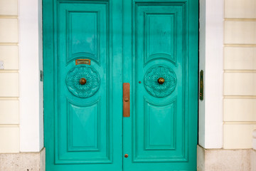 Malta - old renovated door in historic buiding