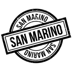 San Marino rubber stamp. Grunge design with dust scratches. Effects can be easily removed for a clean, crisp look. Color is easily changed.