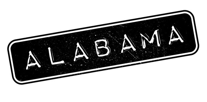 Alabama rubber stamp. Grunge design with dust scratches. Effects can be easily removed for a clean, crisp look. Color is easily changed.