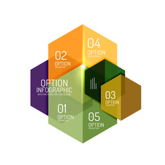 Hexagone infographic diagram templates