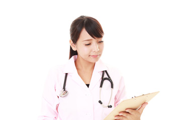 笑顔の女医
