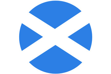 Scotland national flag illustration symbol.Country of the uniten kingdom 