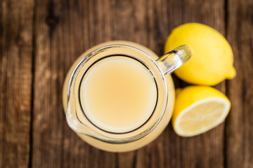 Fresh made Lemon Juice