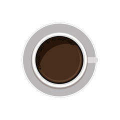 Coffee drink icon. Organic healthy and fresh food theme. Isolated design. Vector illustration