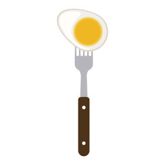 Egg icon. Organic healthy and fresh food theme. Isolated design. Vector illustration
