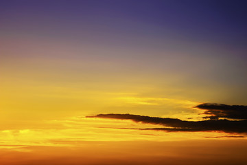 Fototapeta na wymiar Colorful sky during sunset