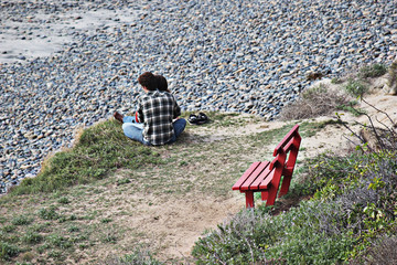Red Bench