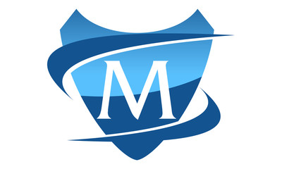 Modern Logo Shield Letter M